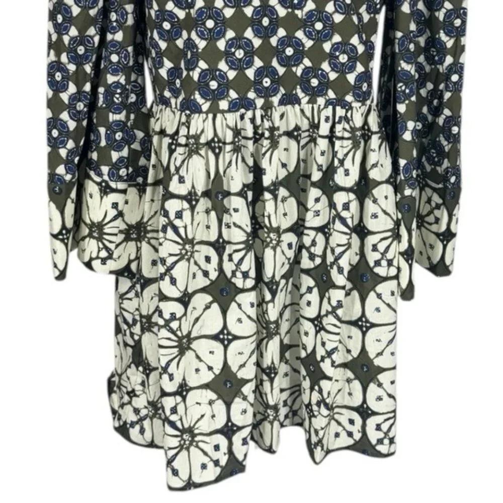 Tuckernuck Izzie Mini Dress Batik Medallion Print Bell Sleeve NWT Size M - Picture 10 of 12